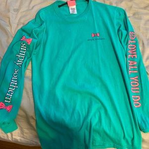 simply southern teal long sleeve